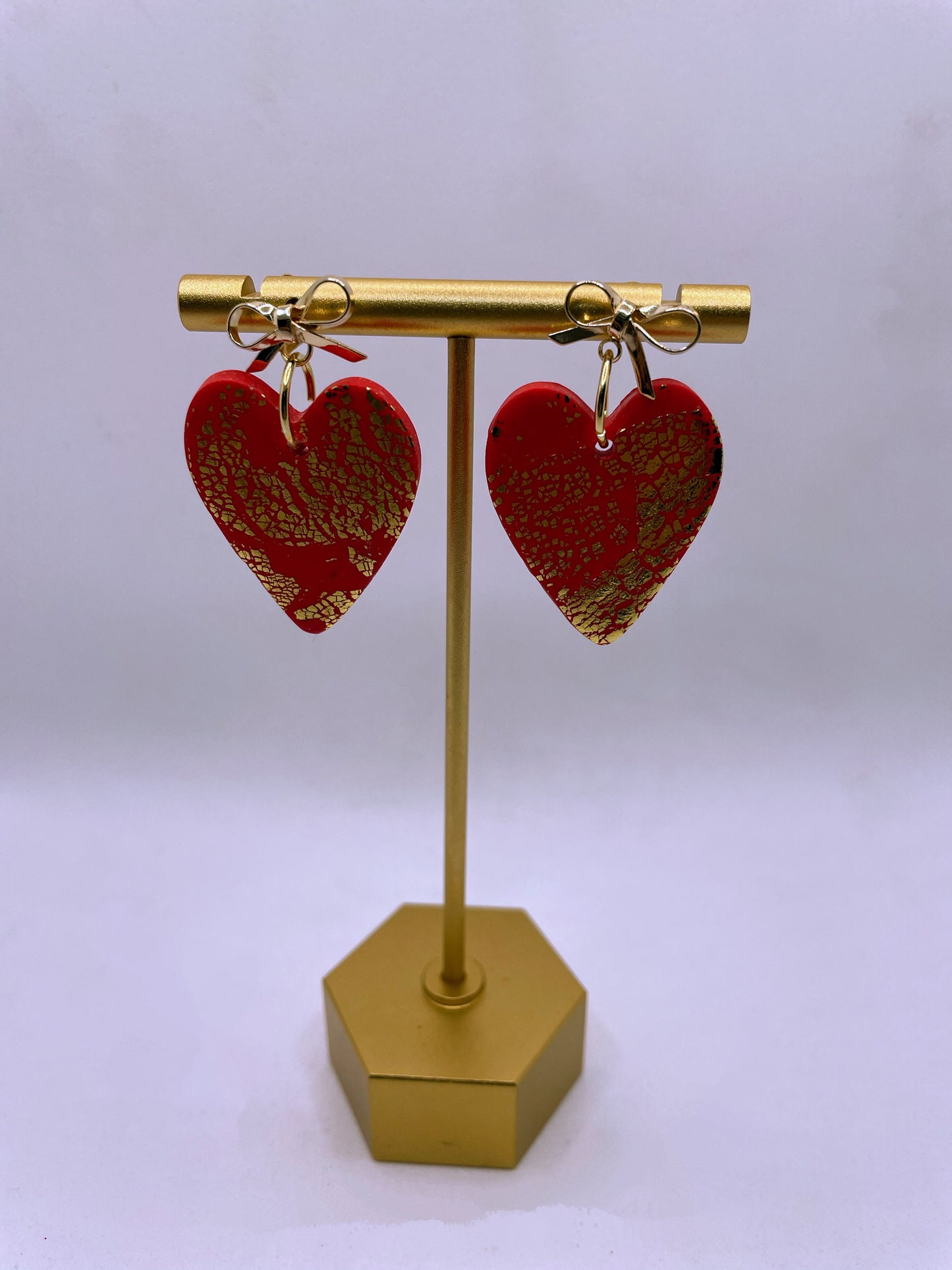 KOKOREWA Design | I Heart U Collection - Heart with Bow Earrings