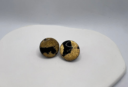 KOKOREWA Design | Gold Dust Noir Creations Medium Stud Earrings