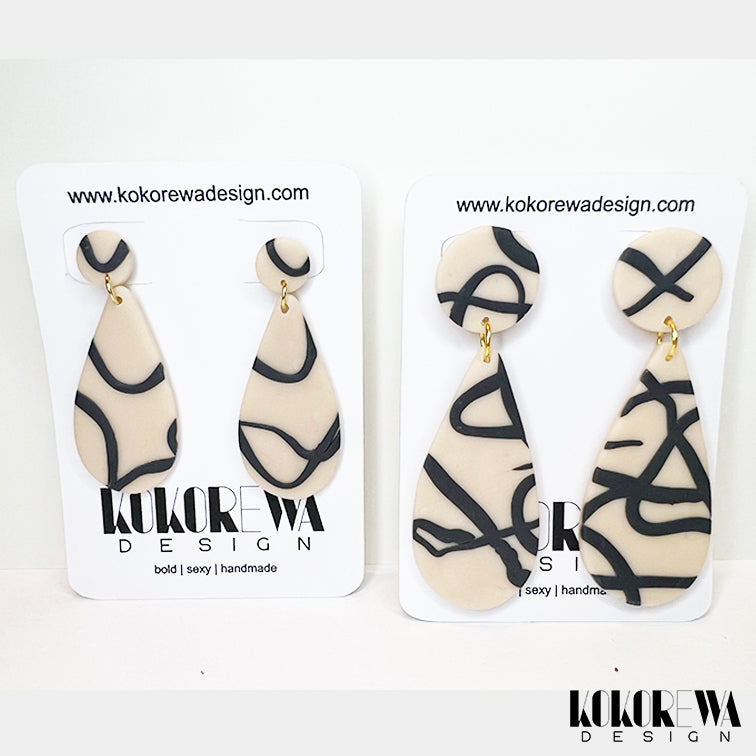 KOKOREWA Design | Monochrome Collection Earrings