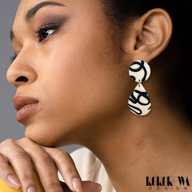 KOKOREWA Design | Monochrome Collection Earrings